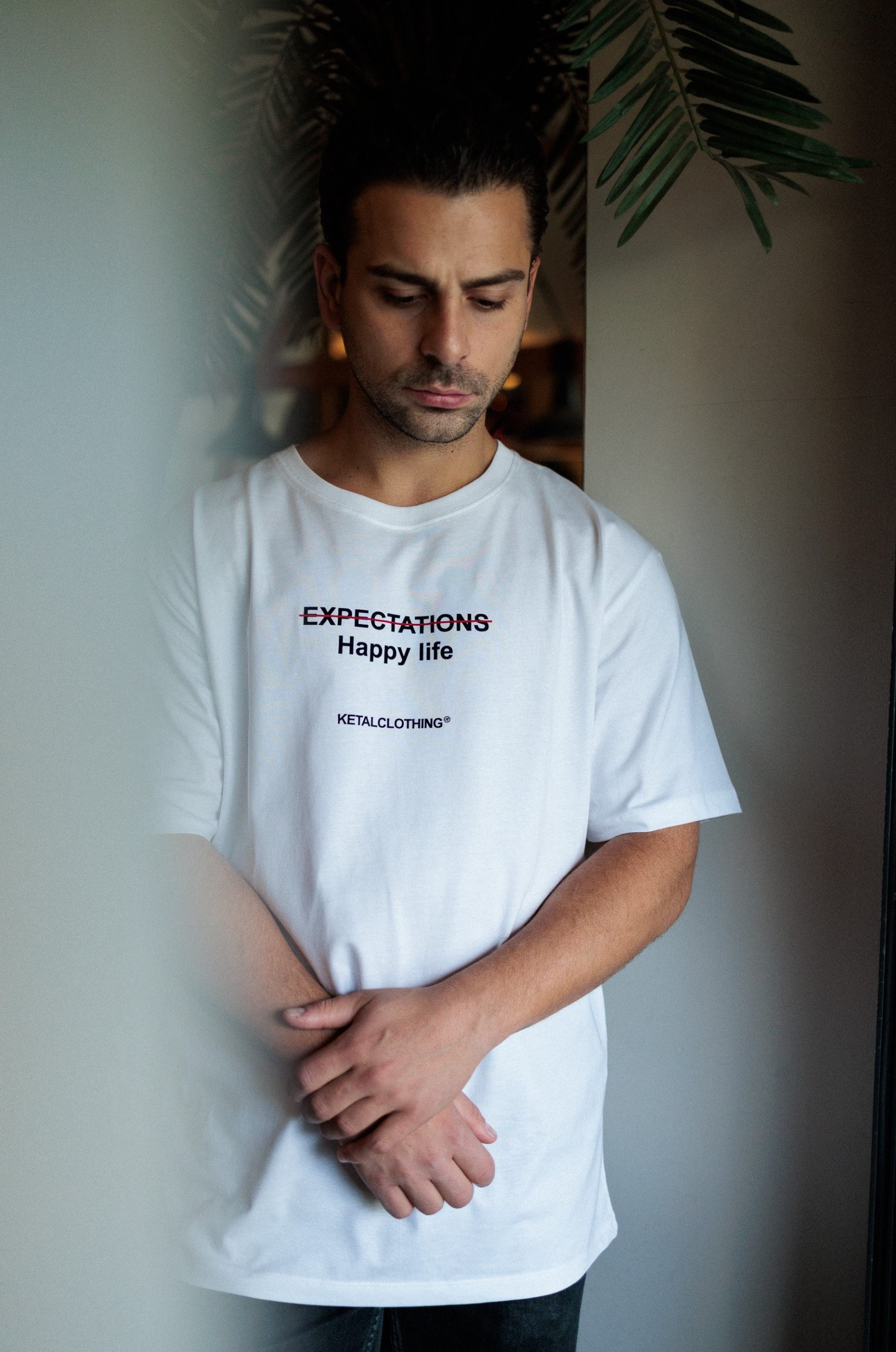 "EXPECTATIONS, Happy life"  TEE